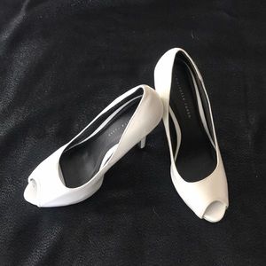 Charlotte Russe white patent leather heels